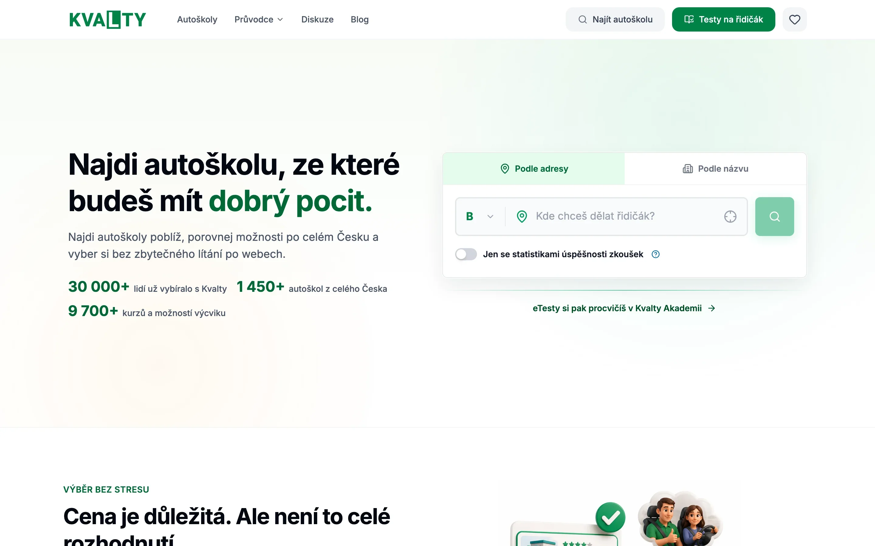 Kvalty.cz screenshot
