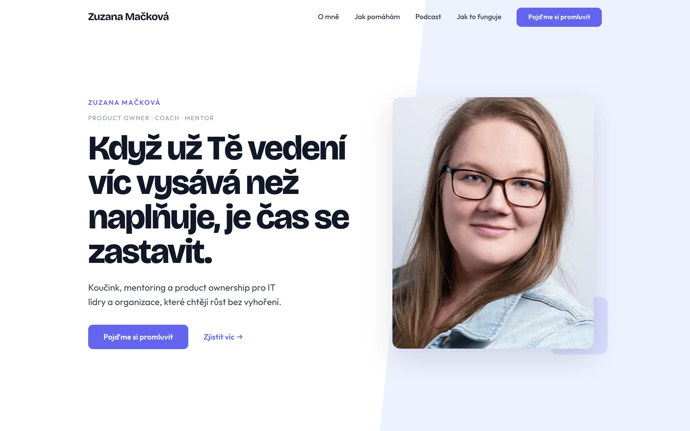 Zuzana Mačková — after redesign